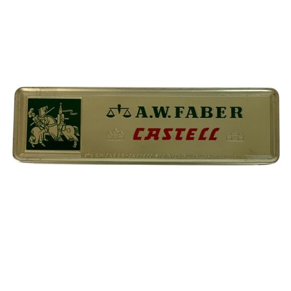 AW Faber Castell 9000 Drafting Pencils 3H Set Of 12 Vintage Germany Tin Box - Picture 1 of 3